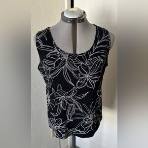Chico’s Traveller Floral Tank Top Size 3 (Size 16)